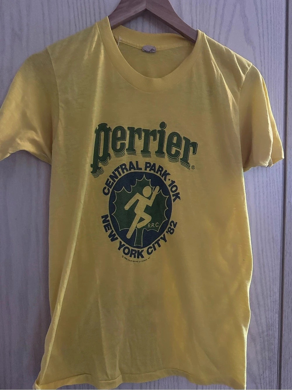 Vintage 1982 Central Park 10k, Perrier logo